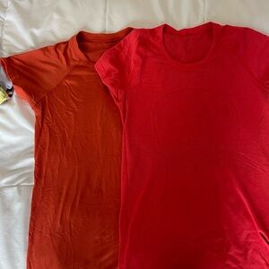2 Lululemon swiftly tech t shirts size 12